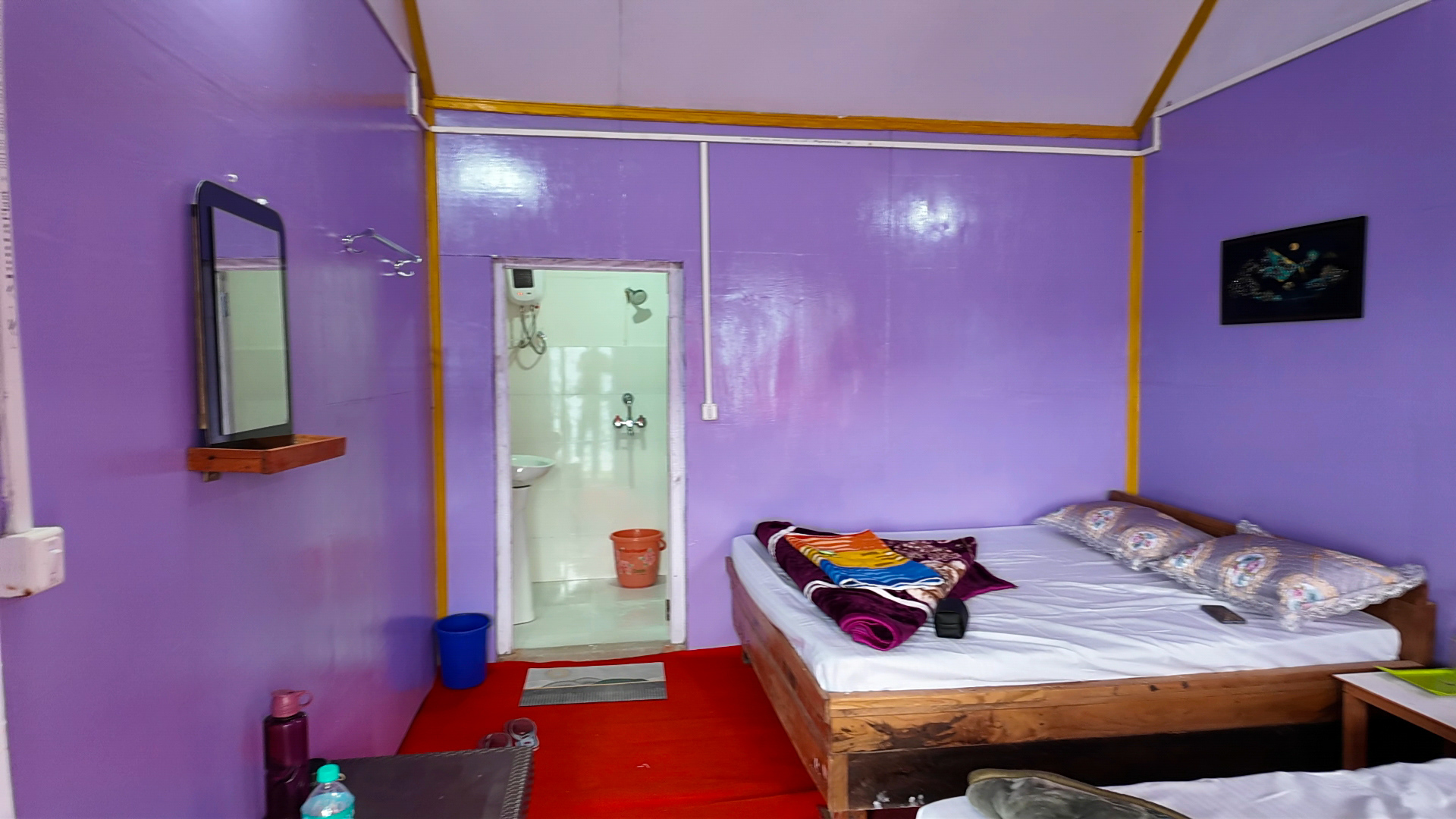 Cozy homestay room interior